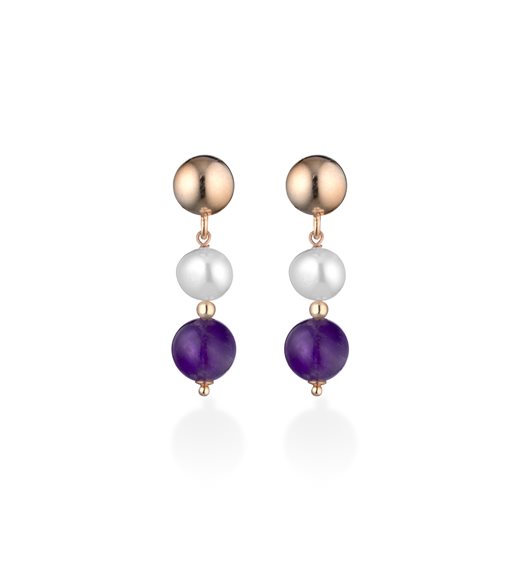 Pendientes Lelune Mujer LELUNE GLAMOUR in Plata Perla LGEA437.3 - LGEA437.3
